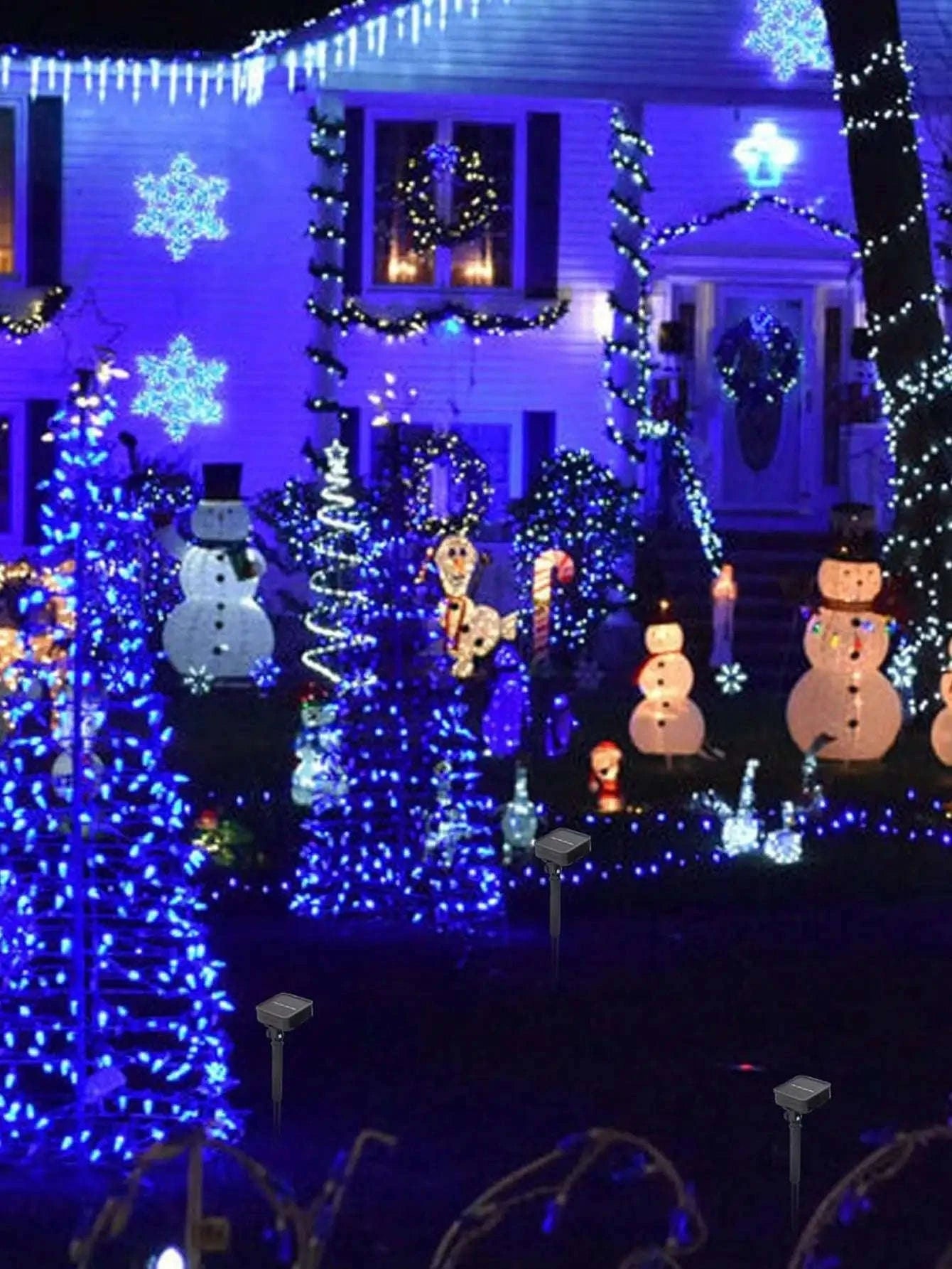 160ft Solar String Lights with 400 LED Warm Fairy Lights-Warm White / United States