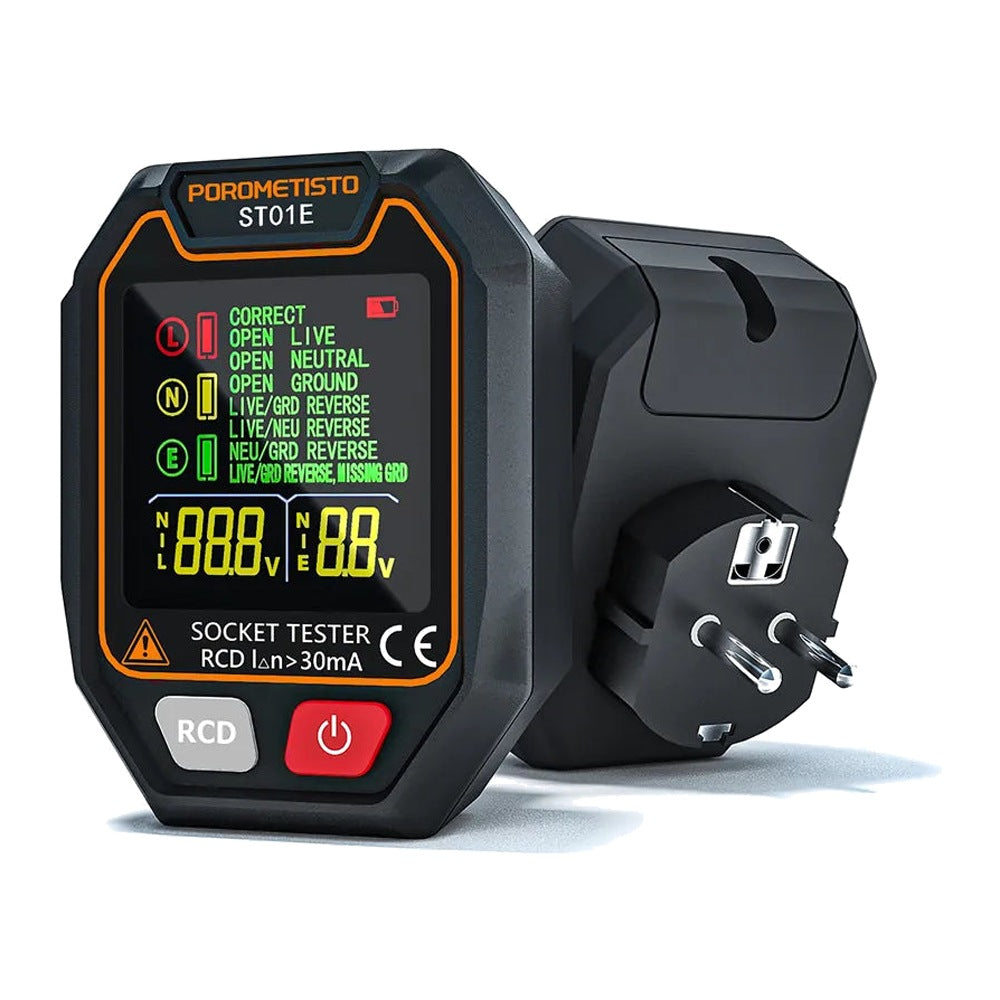 ST01 Digital Socket Tester - Plug Options