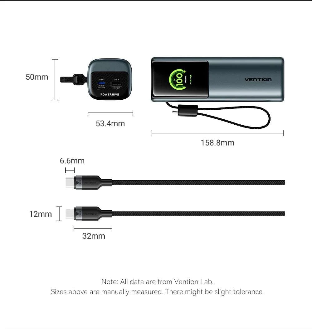 165W Power Bank 20000mAh Fast Charging Laptop & Phone Charger-165w Max Gray / 20000mAh