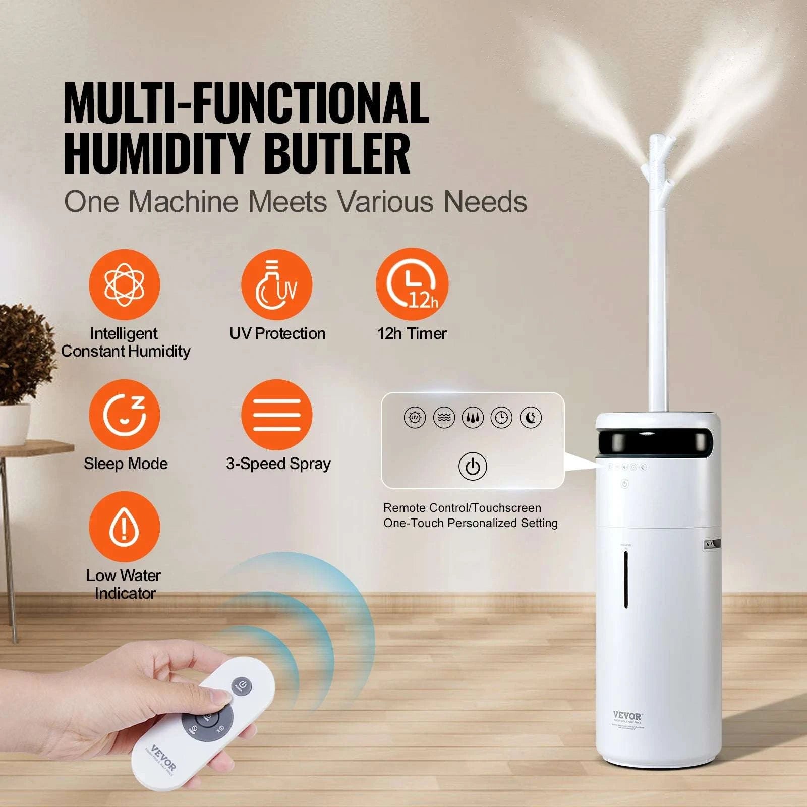 16L Large Capacity Ultrasonic Humidifier for Home & Commercial Use-1000ml per hour / United States