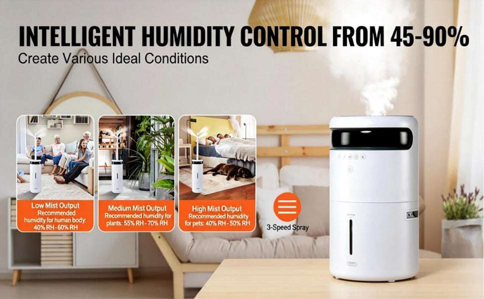 16L Large Capacity Ultrasonic Humidifier for Home & Commercial Use-1000ml per hour / United States