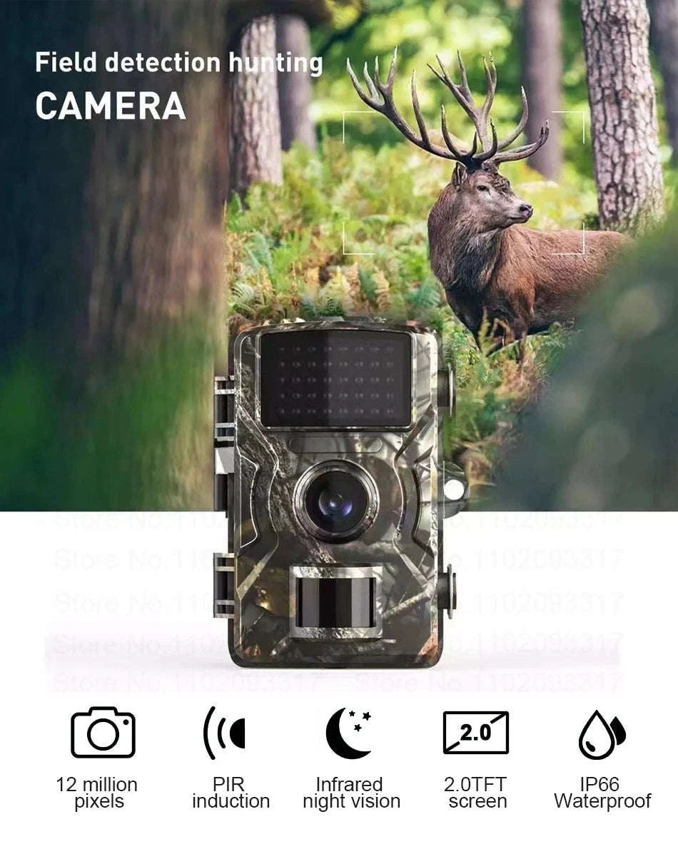 16MP 1080P Infrared Trail Camera for Wildlife Monitoring-NO Card / China Mainland