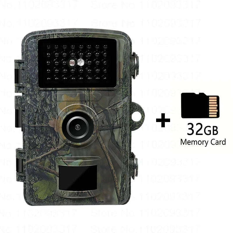 16MP 1080P Trail Camera with 940nm Night Vision and 32G Storage-NO Card / China Mainland