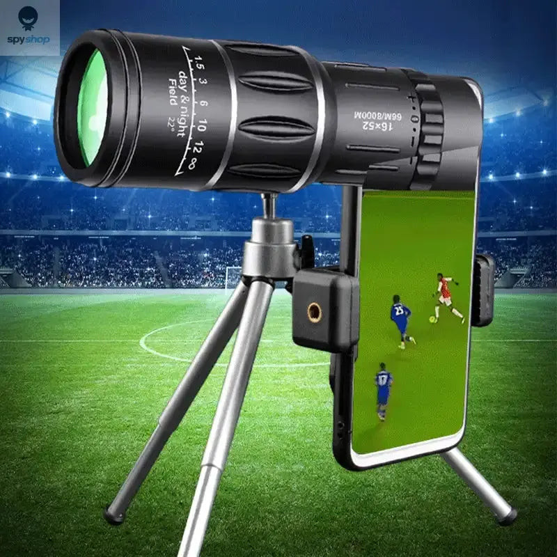 16x52 Monocular Telescope High-Power Dual Focus Optical Zoom Scope High Magnification Long Range Night Spyglass Telescope 