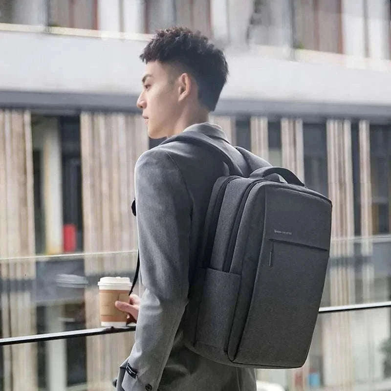 17.3 Inch Laptop Backpack with Waterproof Storage-Light Gray / 17.3