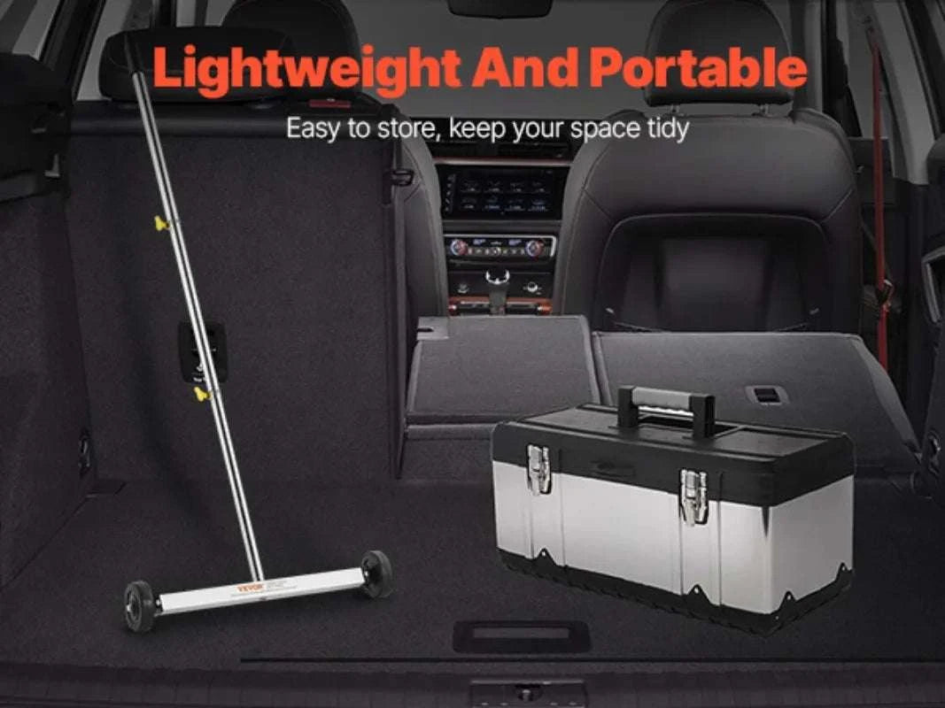 17 Inch Magnetic Sweeper with Wheels – 10 lb Debris Pickup-United States