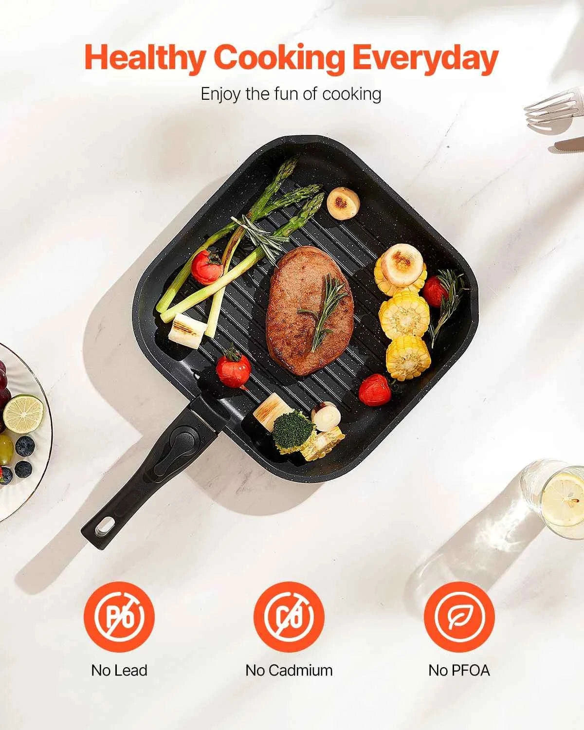 17-Piece Nonstick Cookware Set with Detachable Handles-1 set / CZECH REPUBLIC