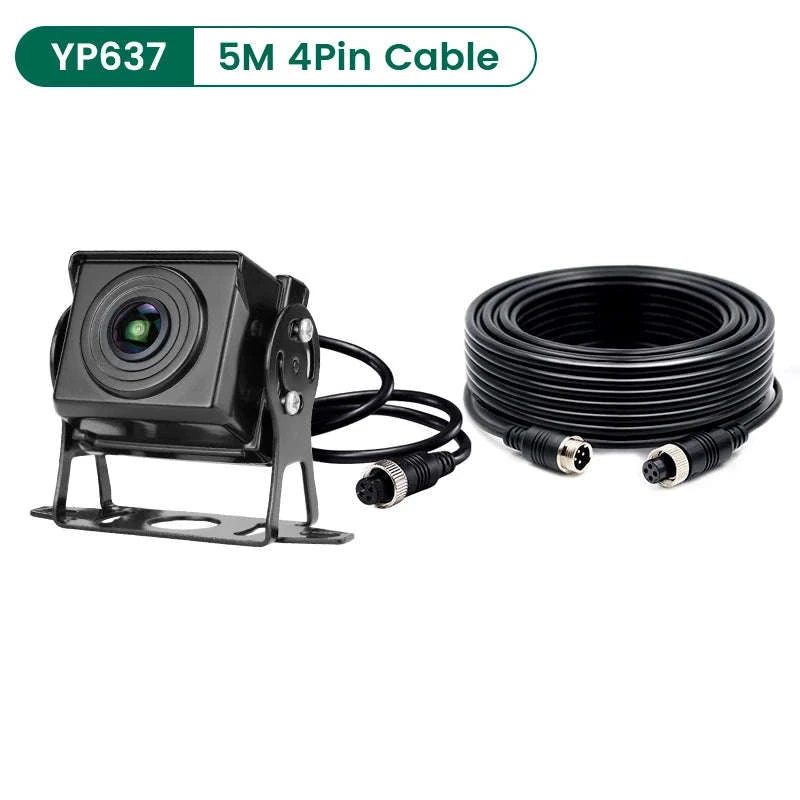 170° 1080P AHD Fisheye Wide Angle Rear View Camera with Night Vision-YP637-5M