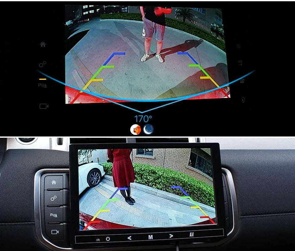 170 Degree Night Vision Rear View Camera-Black Camera