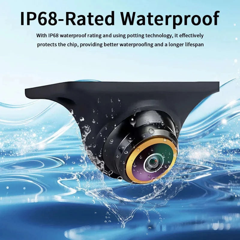 170° HD Car Rear View Camera with Night Vision and Guiding Line-017F-AHD720P-1080P / 12 V