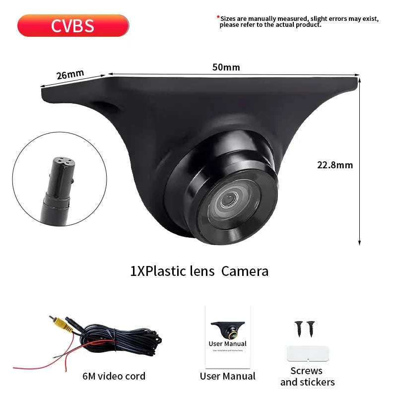170° HD Car Rear View Camera with Night Vision and Guiding Line-017F-AHD720P-1080P / 12 V