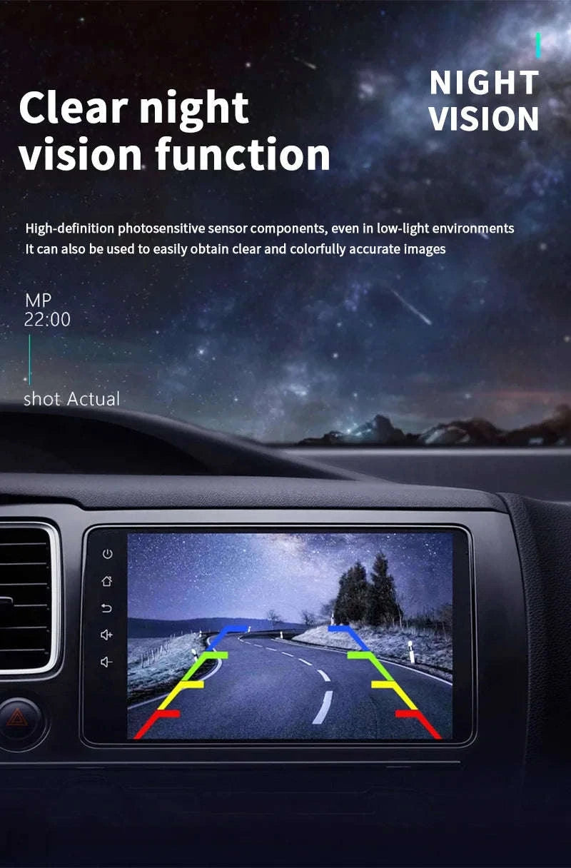 170° HD Car Rear View Camera with Night Vision and Guiding Line-017F-AHD720P-1080P / 12 V