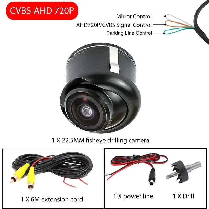 170° HD Rear Camera with Night Vision for Parking-046-CVBS-1080P
