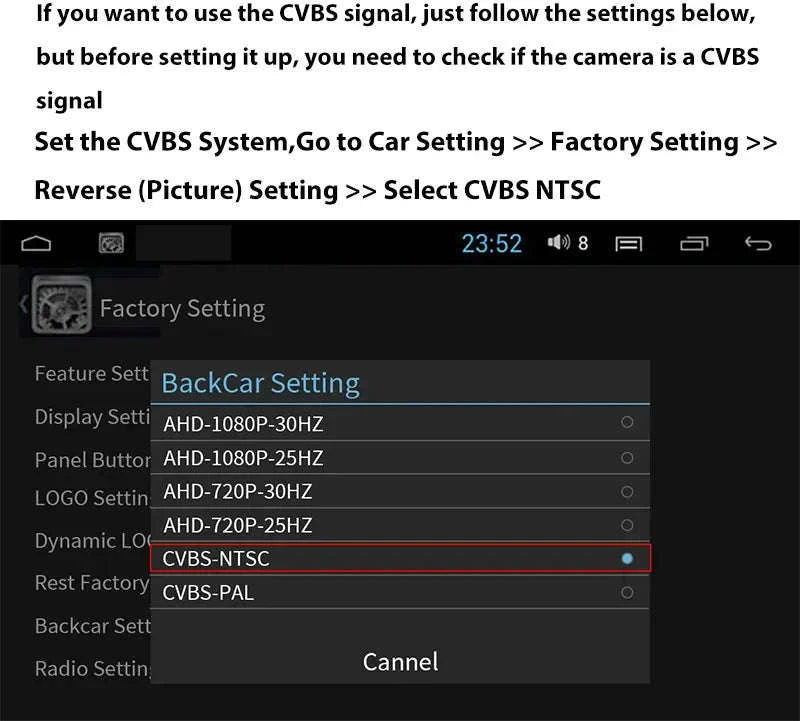 170° HD Rear Camera with Night Vision for Parking-046-CVBS-1080P