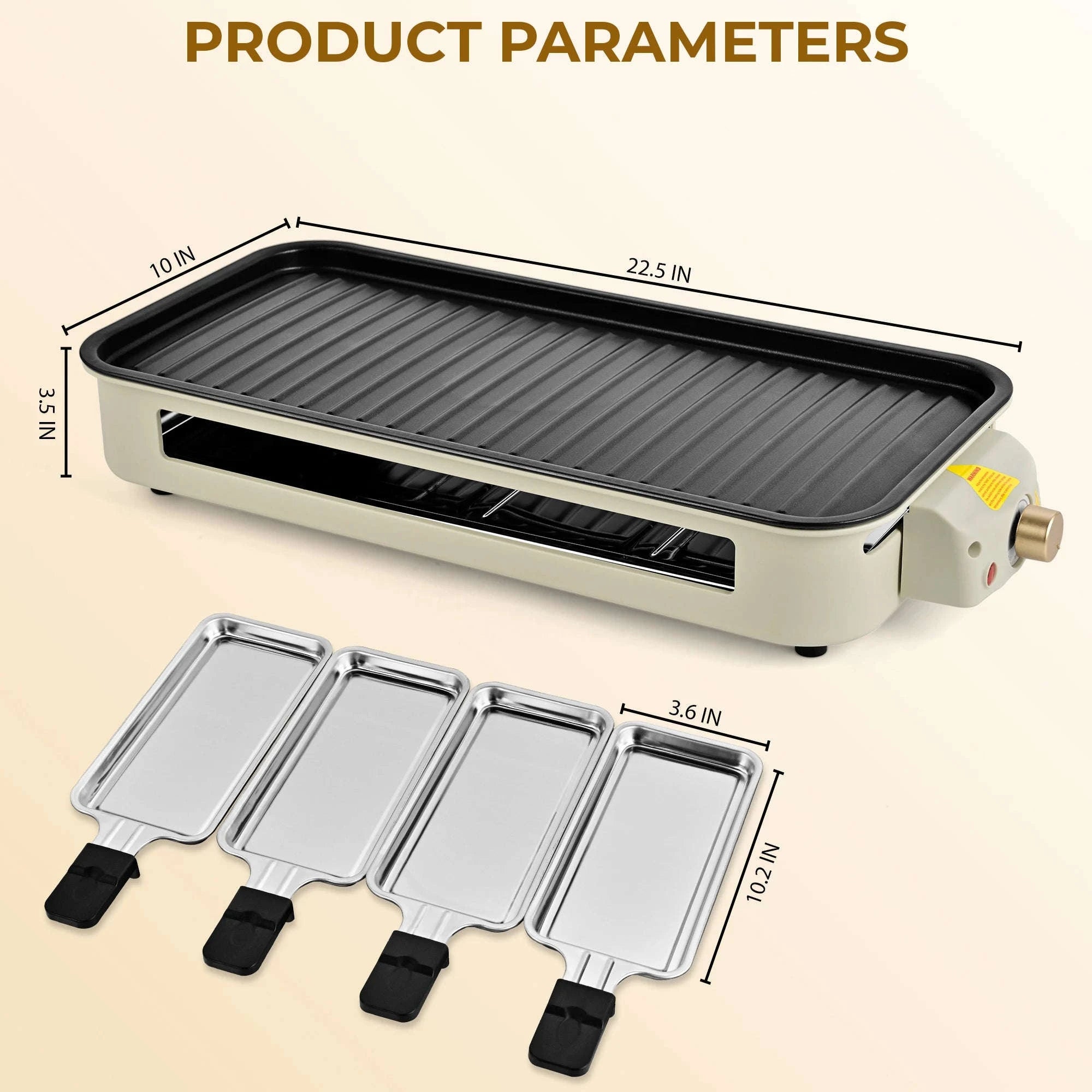 1700W 2-in-1 Smokeless Electric Indoor Grill with Removable Non-Stick Plates-1700w / United States