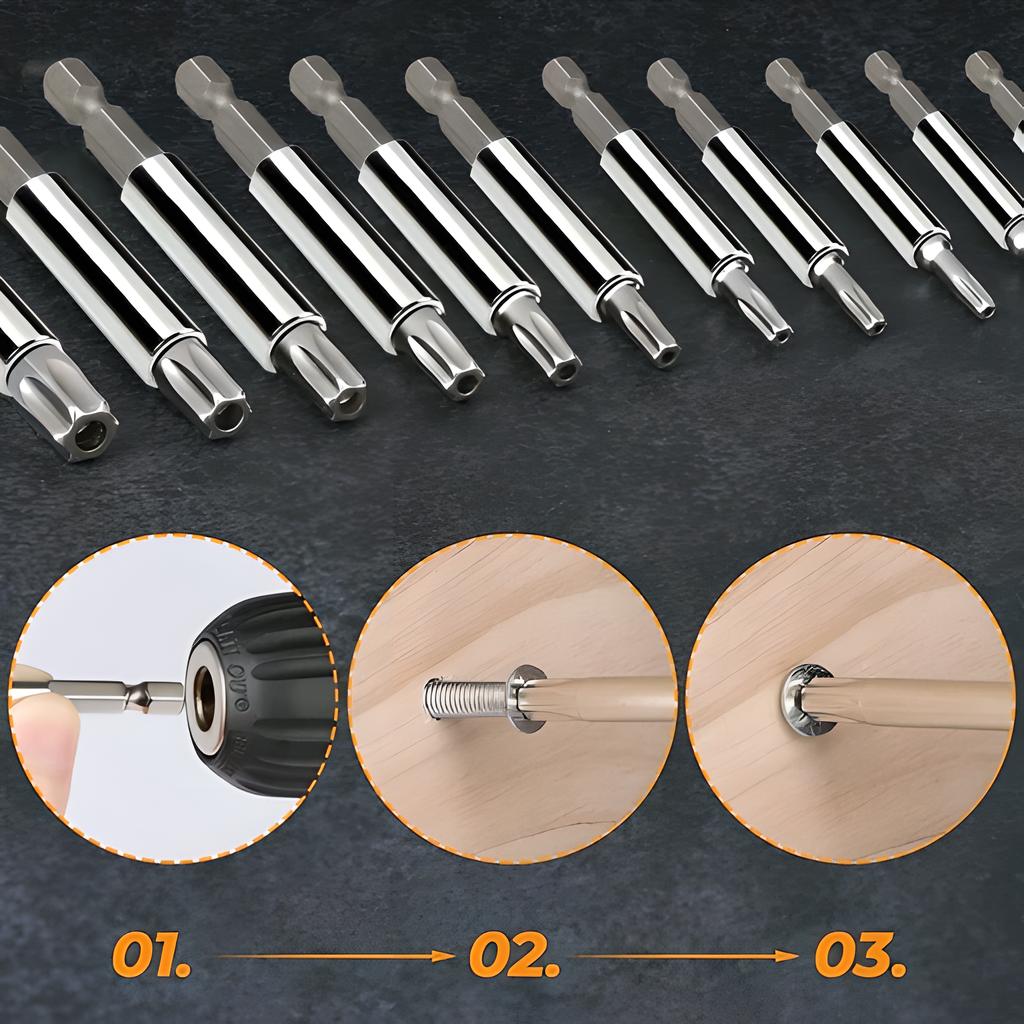 33pcs Security Screwdriver Bit Set with Magnetic Holder and Case