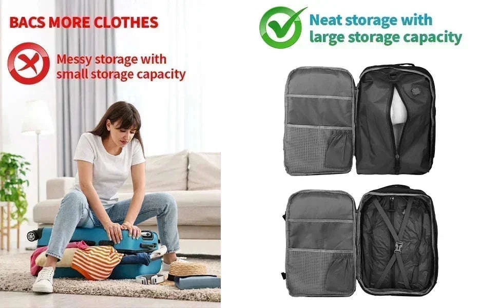 17L Vacuum Compression Bag with Air Pump for Travel Storage-1 bag 1 pump black / China Mainland