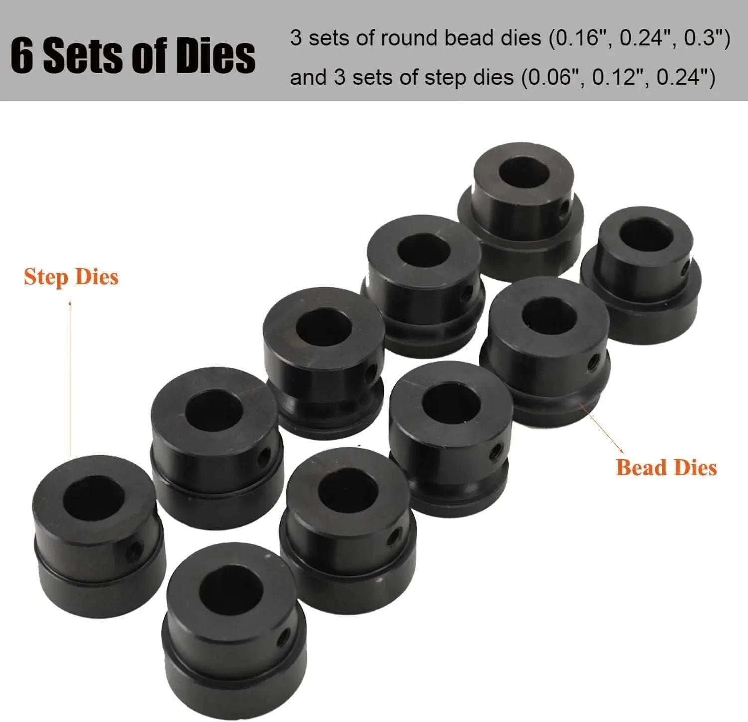 18-Inch Sheet Metal Bead Roller with 6 Dies Manual Forming Machine-United States