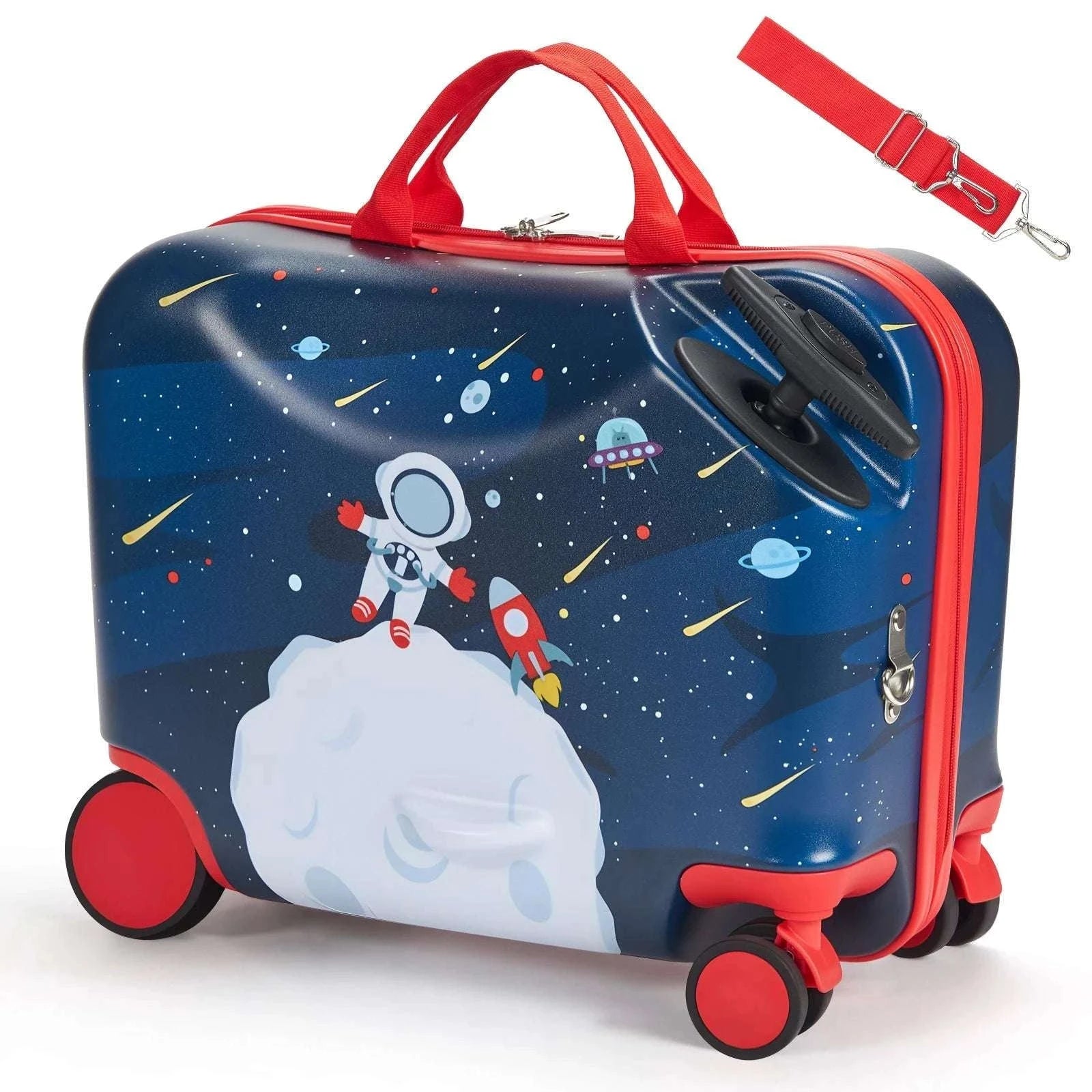 18'' Kids Ride-On Luggage 26L Carry-On Scooter Suitcase-18inch / spain