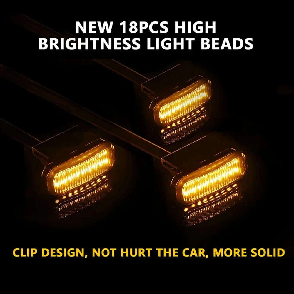 18 LED Front Grille Daytime Running Light 12V-4PCS