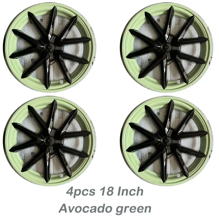 18" Tesla Model 3 Hubcap Set (2017–2023) Full Wheel Covers 4PCS-Gloss Black