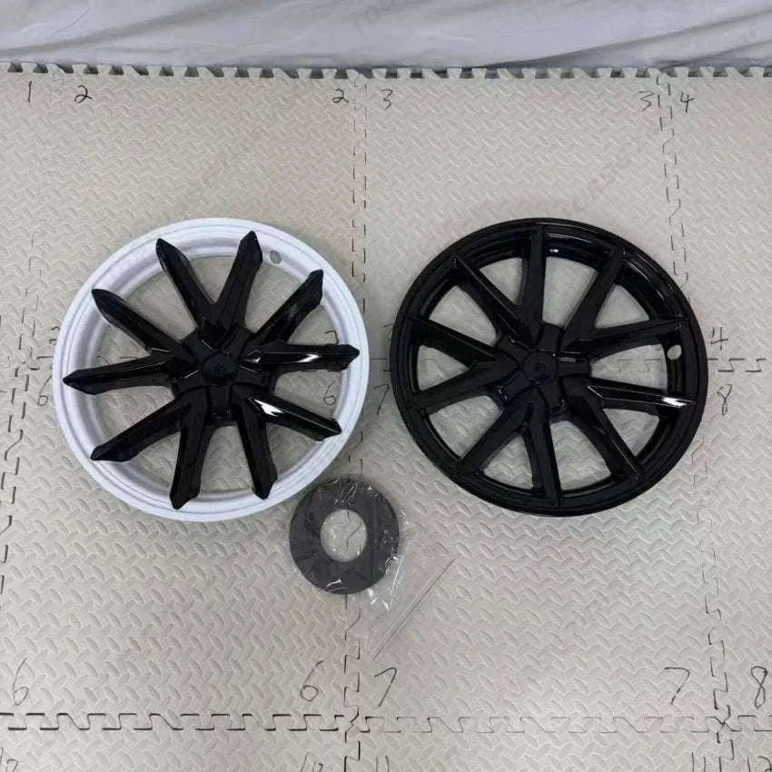 18" Tesla Model 3 Hubcap Set (2017–2023) Full Wheel Covers 4PCS-Gloss Black