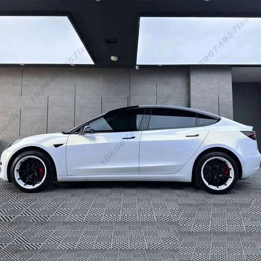 18" Tesla Model 3 Hubcap Set (2017–2023) Full Wheel Covers 4PCS-Gloss Black