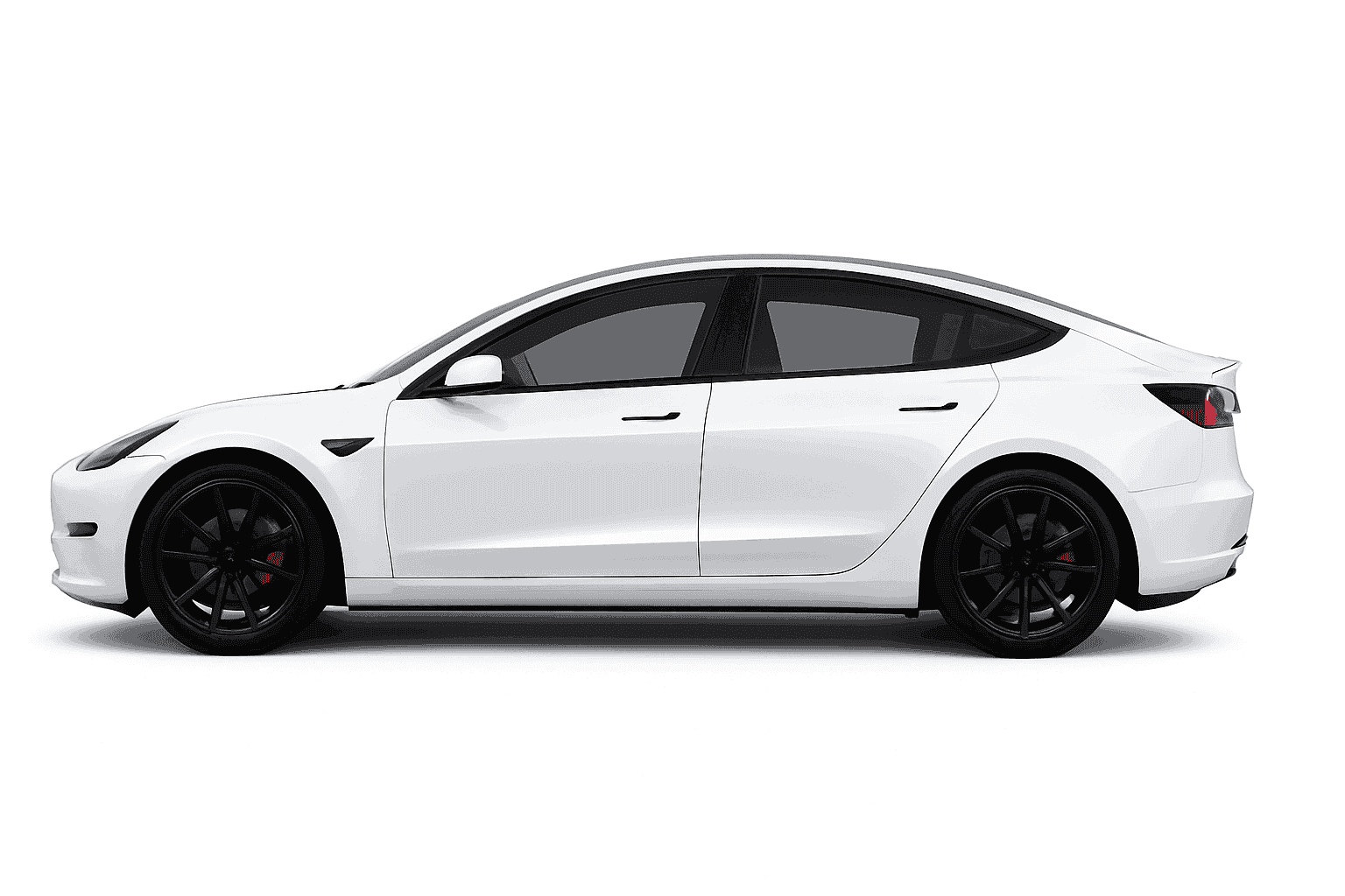 18" Tesla Model 3 Hubcap Set (2017–2023) Full Wheel Covers 4PCS-Gloss Black