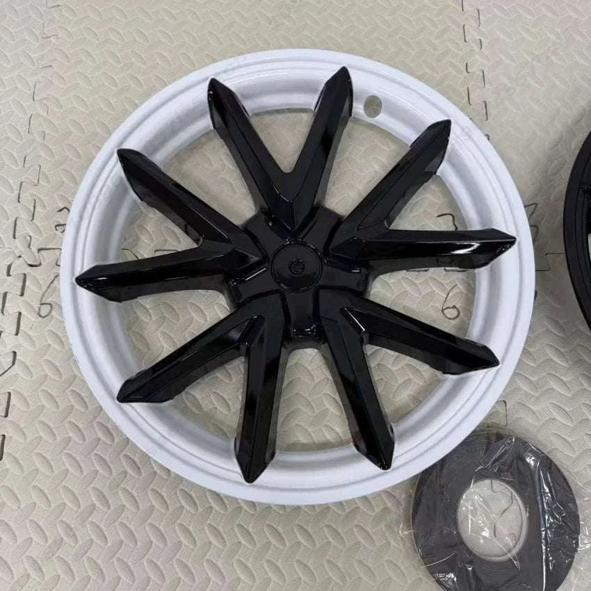 18" Tesla Model 3 Hubcap Set (2017–2023) Full Wheel Covers 4PCS-Gloss Black