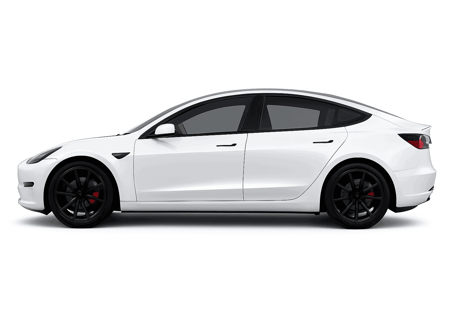 18" Tesla Model 3 Hubcap Set (2017–2023) Full Wheel Covers 4PCS-Gloss Black