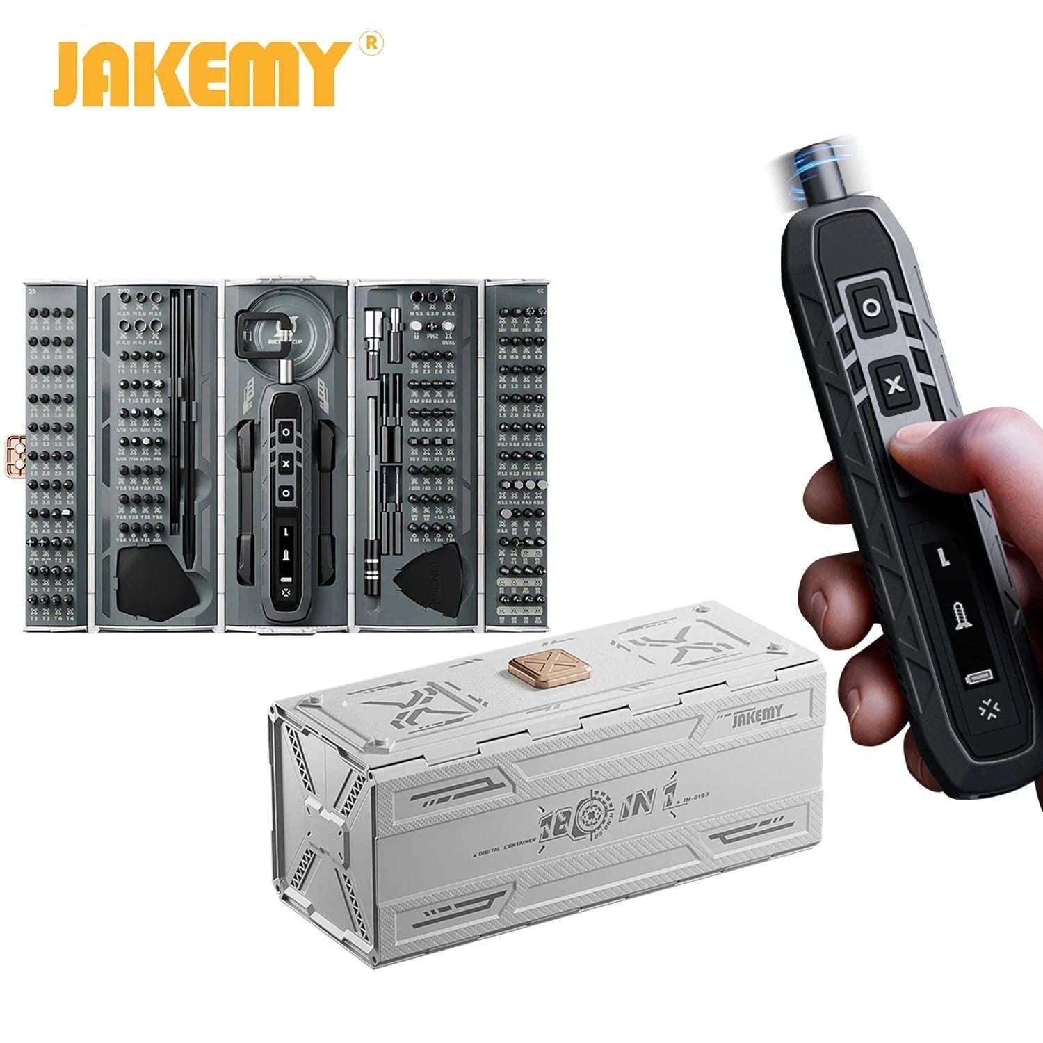 180-in-1 Precision Screwdriver Set with Magnetic Bits for Electronics Repair-Manual 180in1 WH / GERMANY