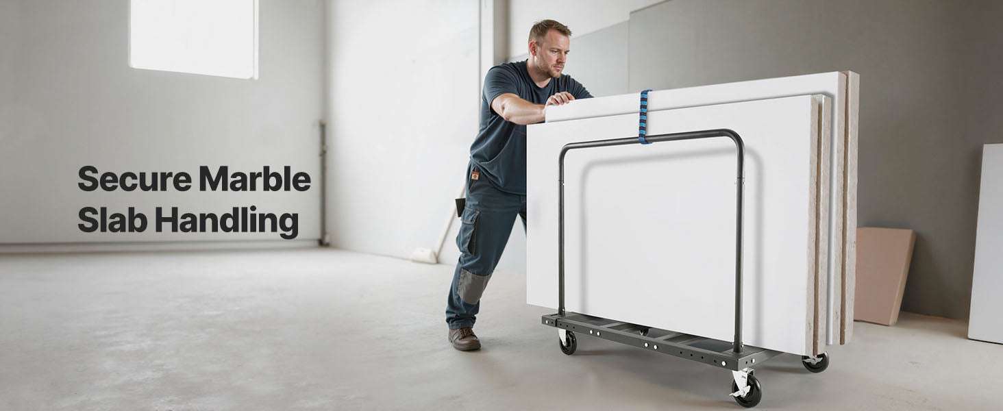 1800 lb Drywall Panel Dolly Cart with Swivel Casters & Strap-1800 LBS / spain