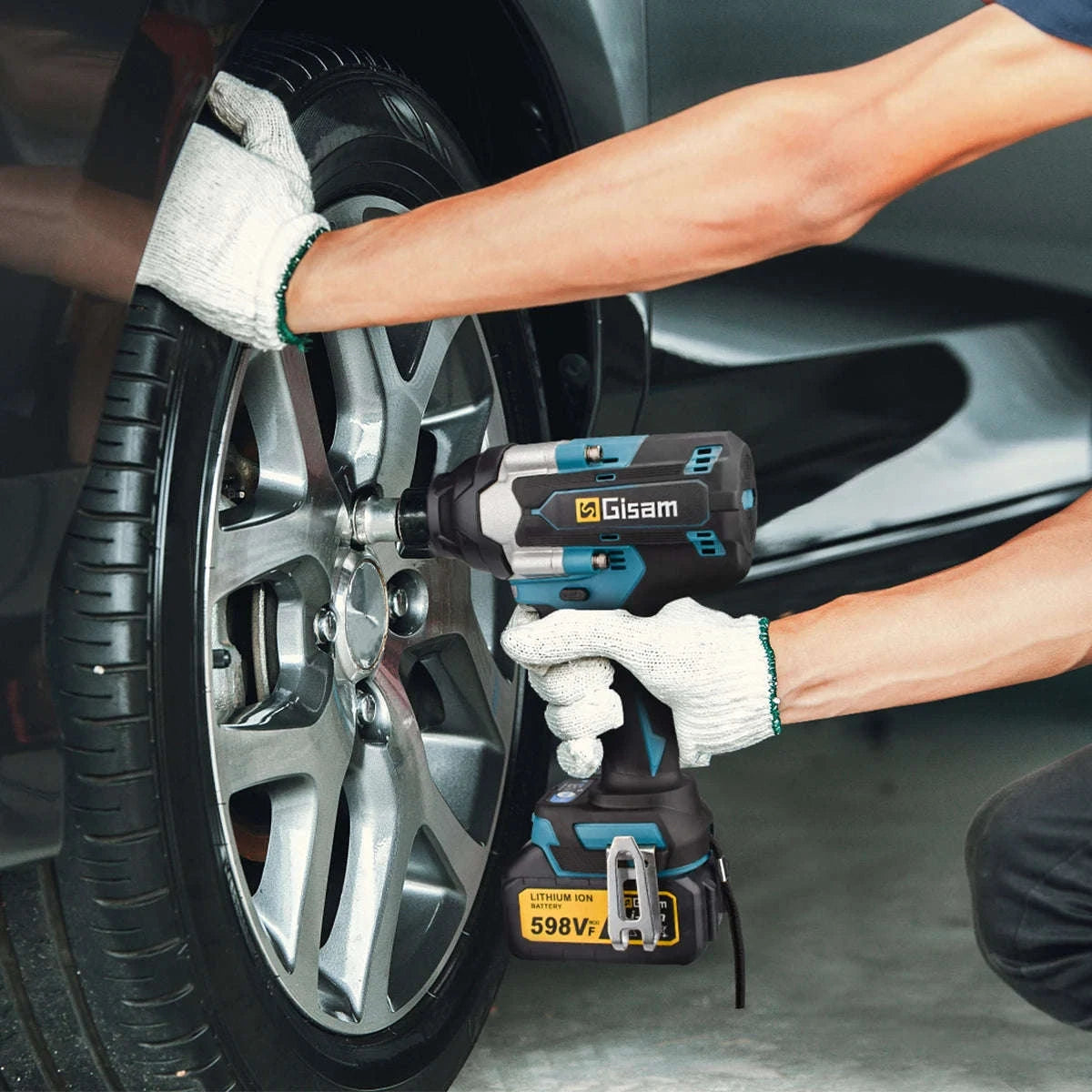 1800N.M Brushless Electric Impact Wrench for 18V Makita Batteries-2 Battery / GERMANY