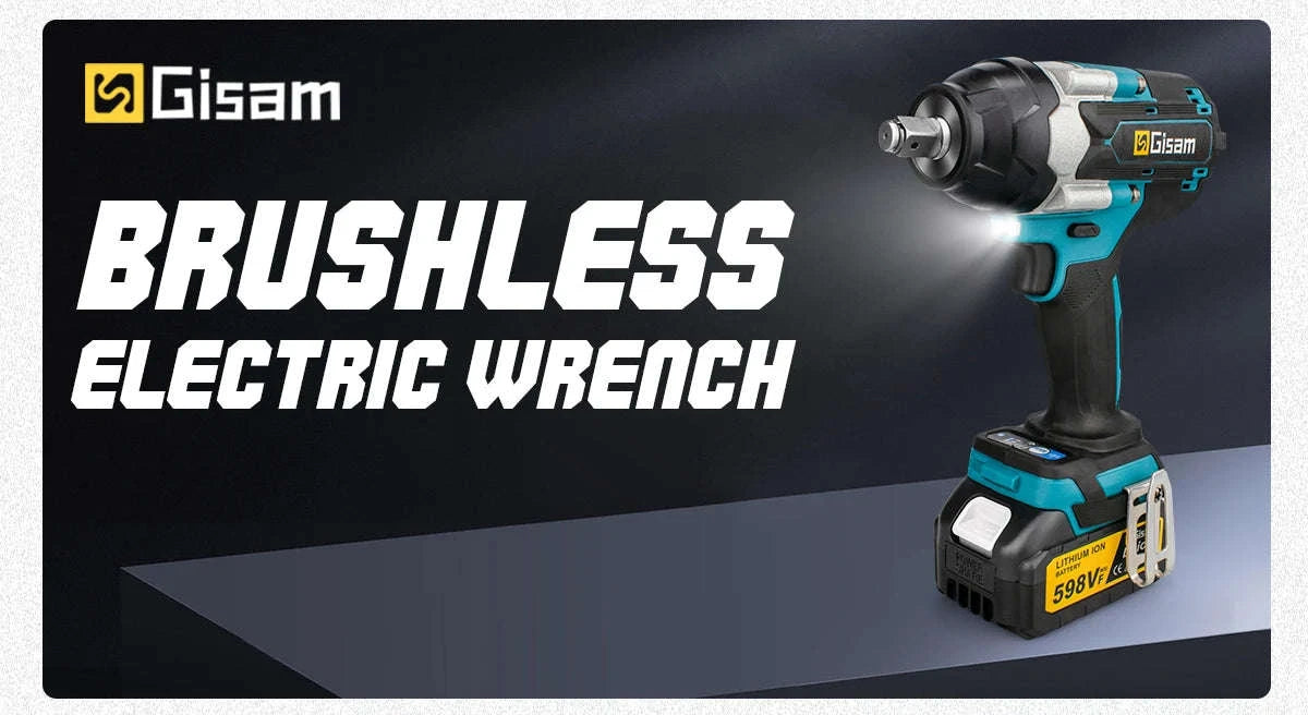 1800N.M Brushless Electric Impact Wrench for 18V Makita Batteries-2 Battery / GERMANY