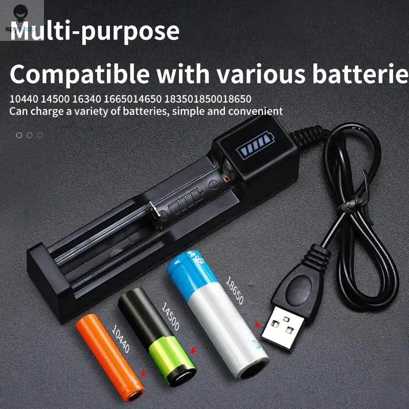 18650 Battery Charger 1/2/4 Slots Dual 18650 Charging 3.7V  Rechargeable Lithium Battery USB Charger For 16340 14500 18650 Spy-shop.com