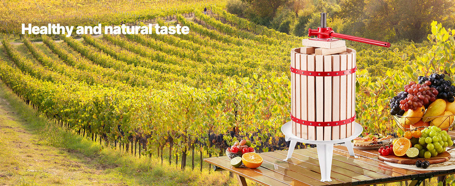 18L Solid Wood Fruit Wine Press with Handle-18L / United States