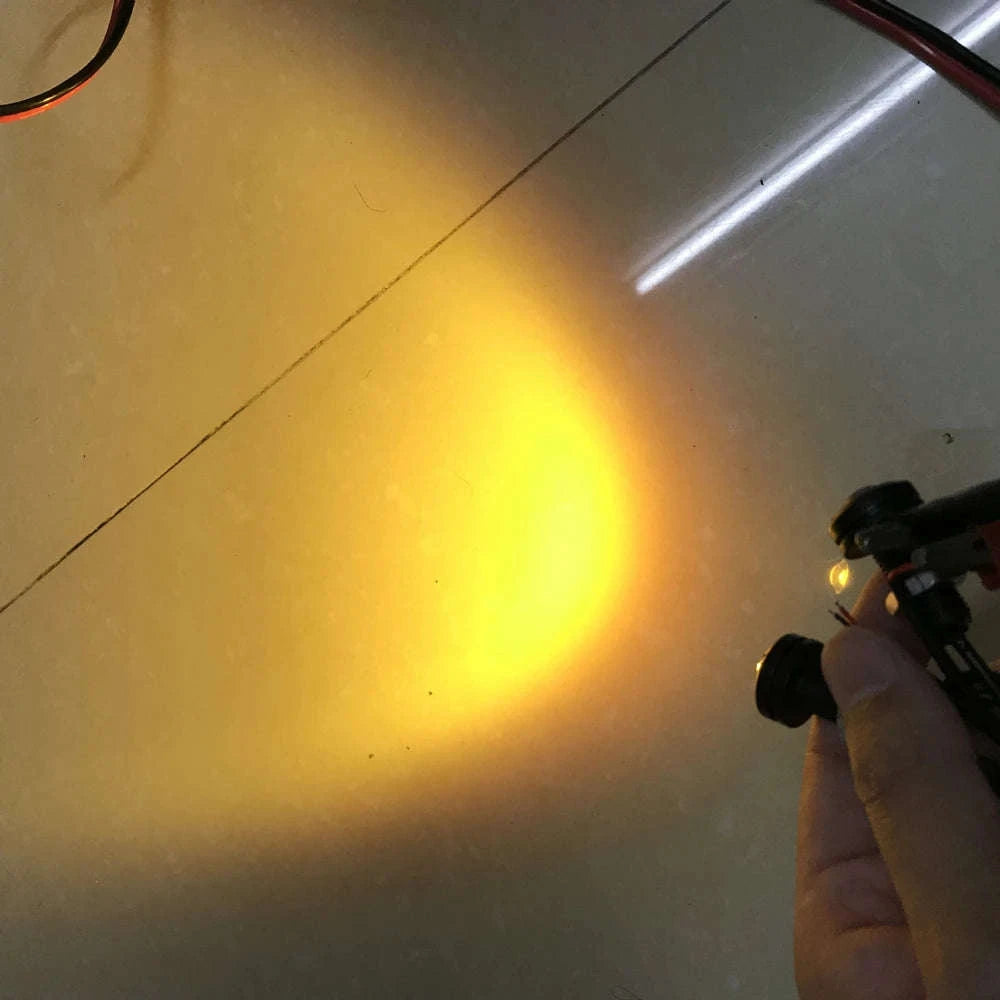 18mm Universal LED Driving Lights 12V-Green / 10pcs