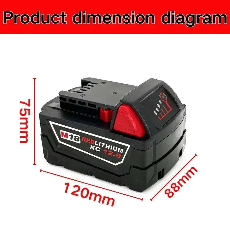 18V 6.0Ah Lithium-Ion Replacement Battery for Cordless Tools-2PCS6.0AH-ChargerUS / United States