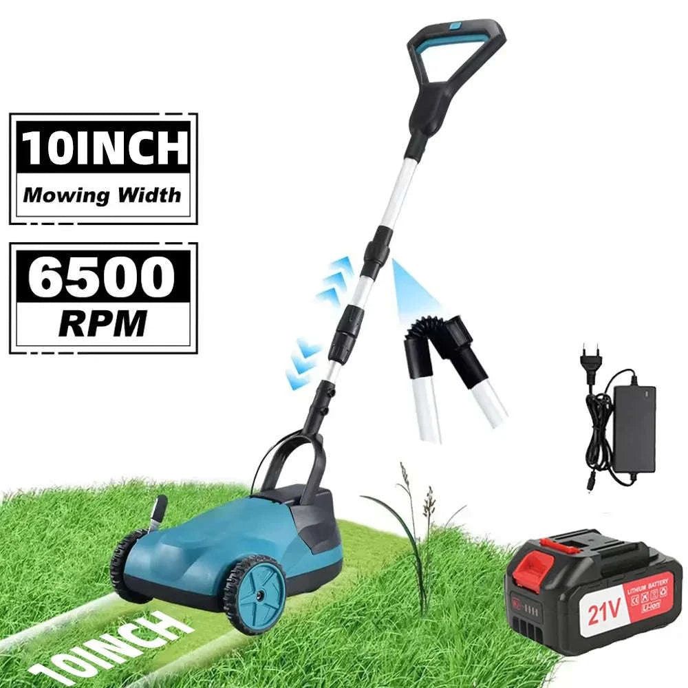 18V Cordless Brushless Grass Trimmer with Adjustable Height & Pole-1 pc battery / EU / france