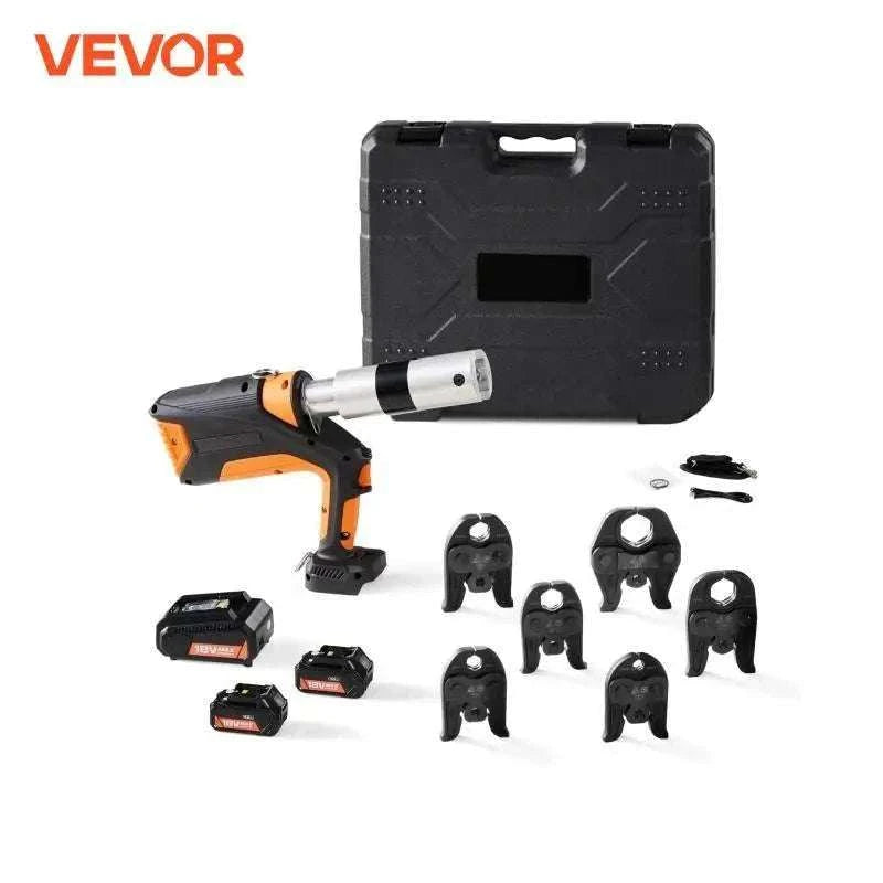18V Electric Pipe Press Tool Kit with 6 Jaws for Copper, PEX & Steel-20V / United States