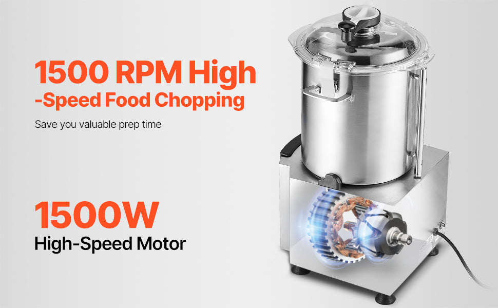 19 Qt Stainless Steel Food Processor Vegetable Chopper-18L / United States