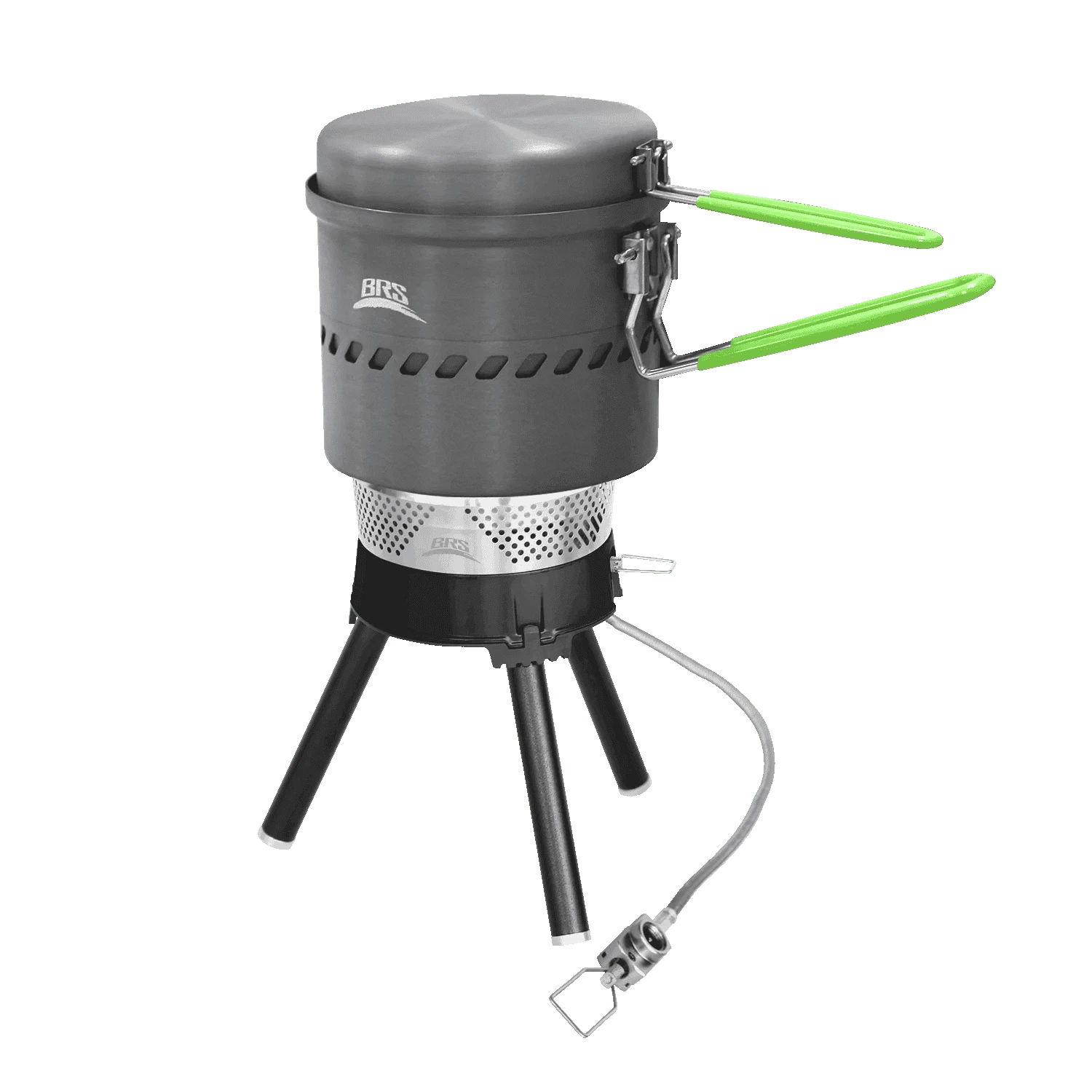 1900W Backpacking Gas Stove System for Fast Outdoor Cooking-Black Reactor Set 1L