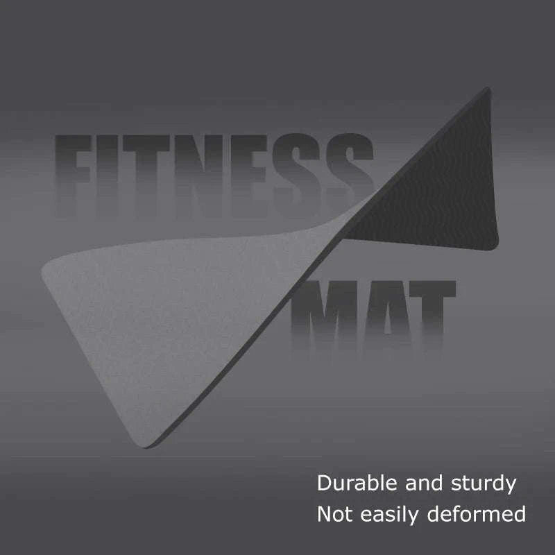 190CM Non-Slip TPE Yoga Mat with 6mm Cushioning-Gray with lines