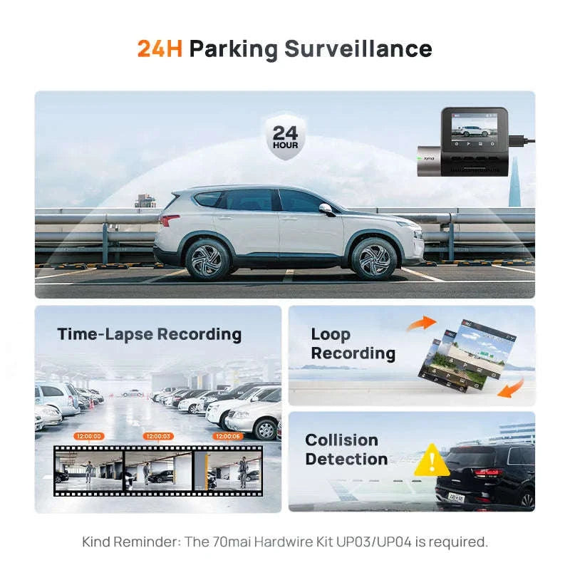 1944P HDR GPS Dash Cam with ADAS and Optional Rear Camera-2-Channel / Russian Federation / 128GB TF Card