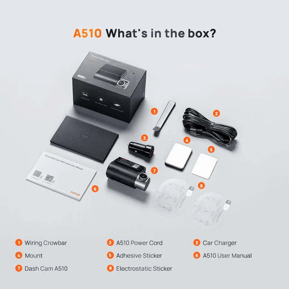 1944P HDR GPS Dash Cam with ADAS and Optional Rear Camera-2-Channel / Russian Federation / 128GB TF Card