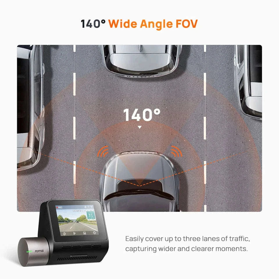 1944P HDR GPS Dash Cam with ADAS and Optional Rear Camera-2-Channel / Russian Federation / 128GB TF Card