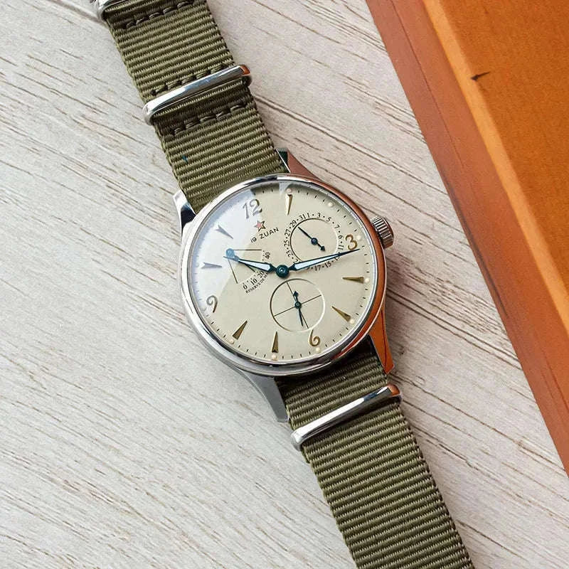 1963 Retro Pilot Men’s Automatic Watch 40mm, Sapphire Crystal, 5Bar-Yellow