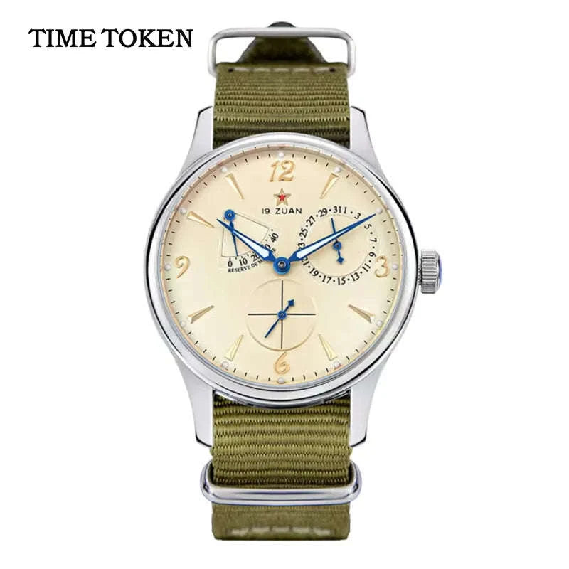 1963 Retro Pilot Men’s Automatic Watch 40mm, Sapphire Crystal, 5Bar-Yellow