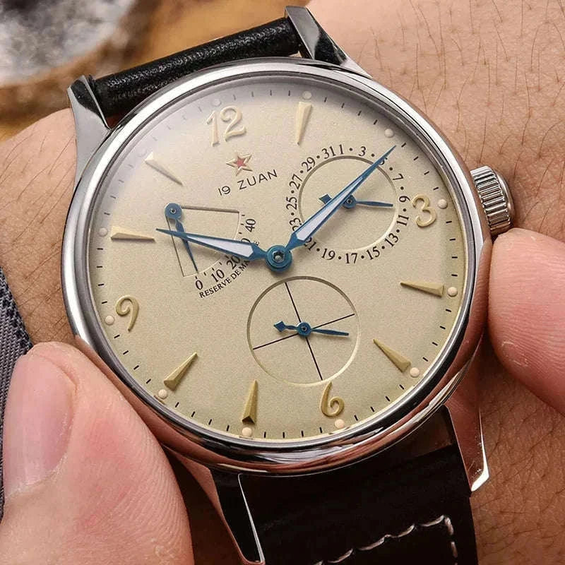1963 Retro Pilot Men’s Automatic Watch 40mm, Sapphire Crystal, 5Bar-Yellow