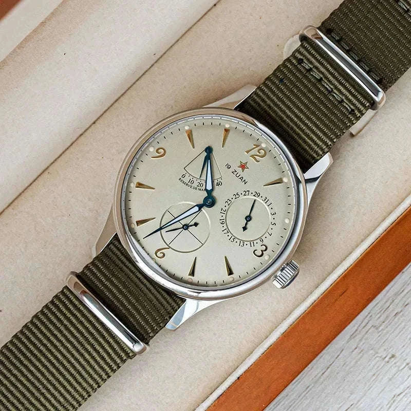 1963 Retro Pilot Men’s Automatic Watch 40mm, Sapphire Crystal, 5Bar-Yellow